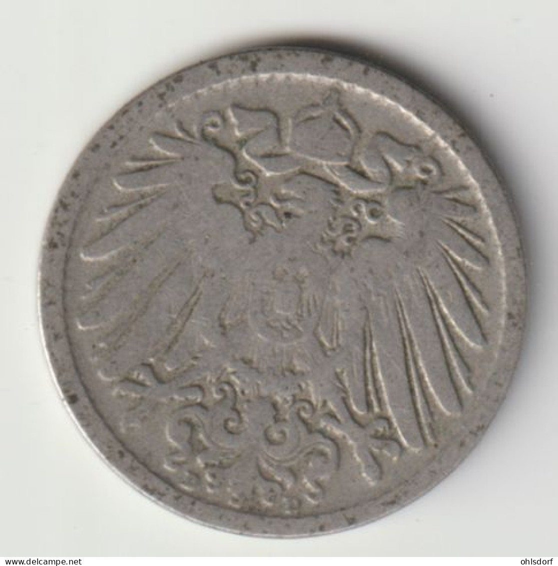 DEUTSCHES REICH 1894 D: 5 Pfennig, KM 11 - 5 Pfennig