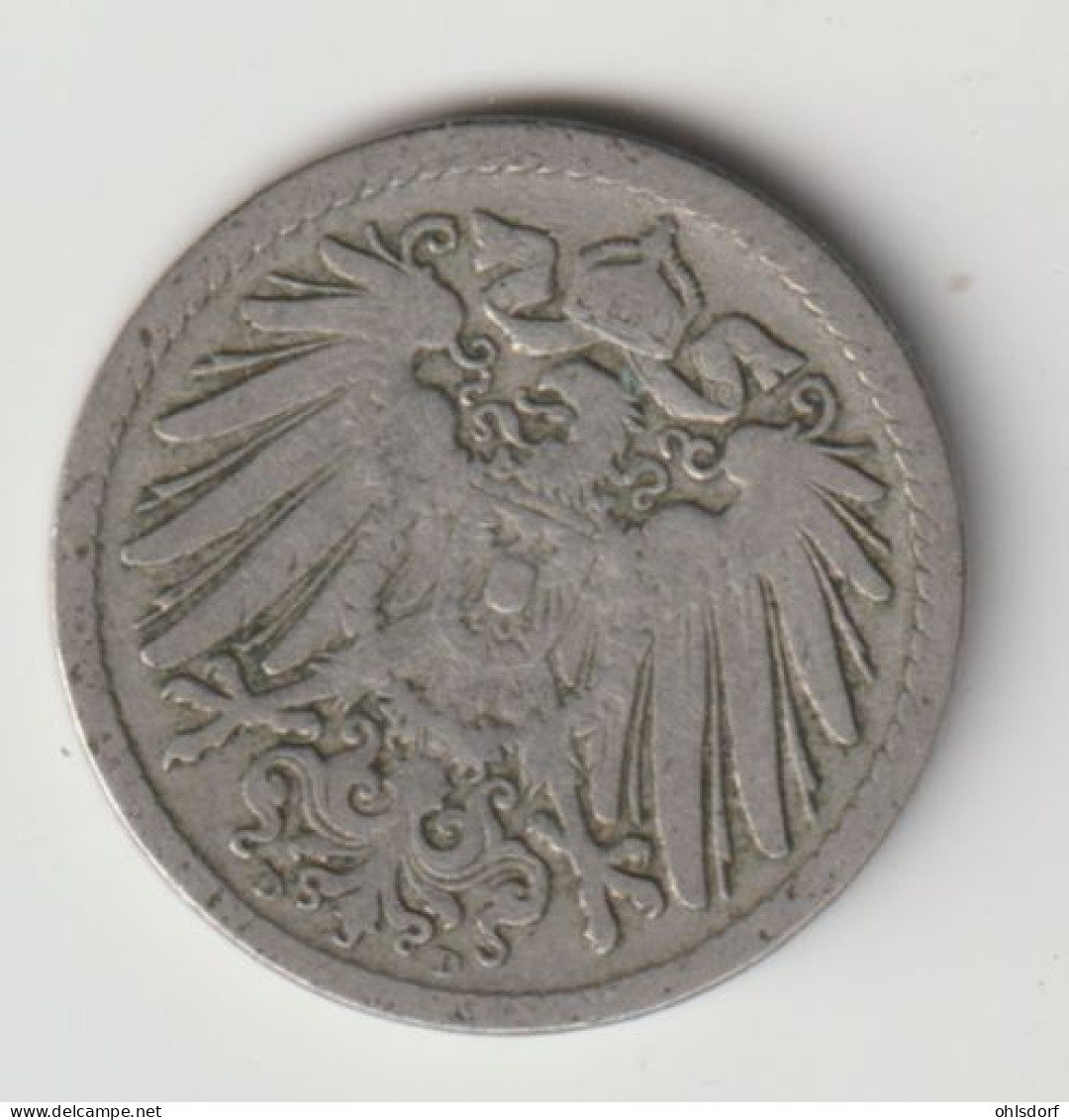 DEUTSCHES REICH 1894 D: 5 Pfennig, KM 11 - 5 Pfennig