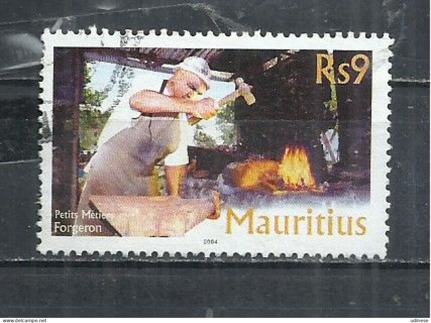 MAURITIUS 2004 - HANICRAFTS - FORGERON - POSTALLY USED OBLITERE GESTEMPELT USADO - Mauritius (1968-...)