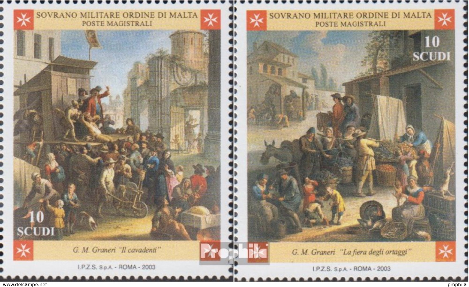 Malteserorden (SMOM) Kat-Nr.: 863-864 (kompl.Ausg.) Postfrisch 2003 Bräuche Und Traditionen - Malte (Ordre De)