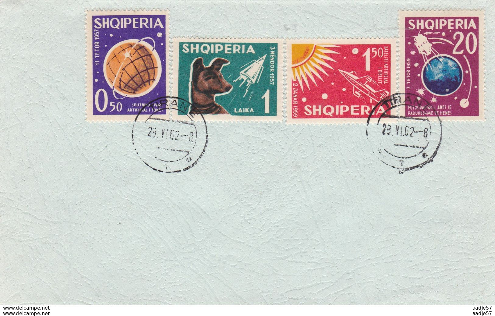 ALBANIA 1962 - Tirana Cancel (FDC) - Mi 585-588 - Europe