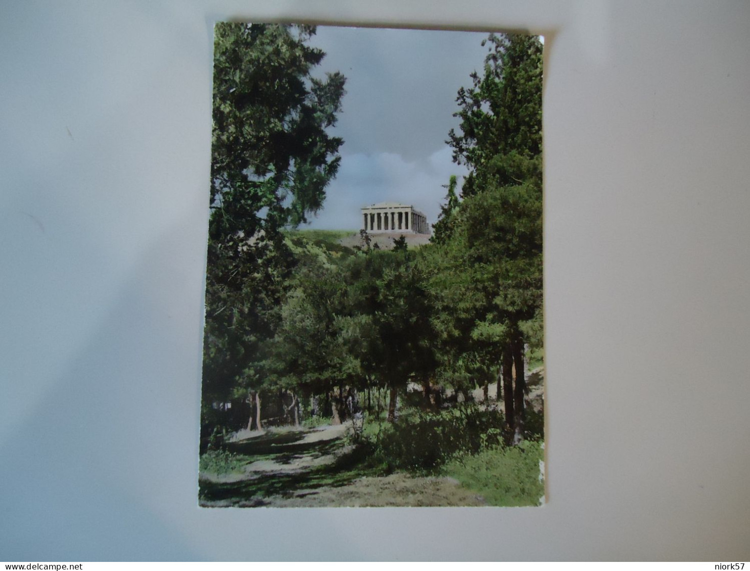 GREECE POSTCARDS ATHENS  1958 ΑΠΟΨΙΣ  ΠΑΡΘΕΝΩΝΟΣ  WITH STAMPS - Grèce