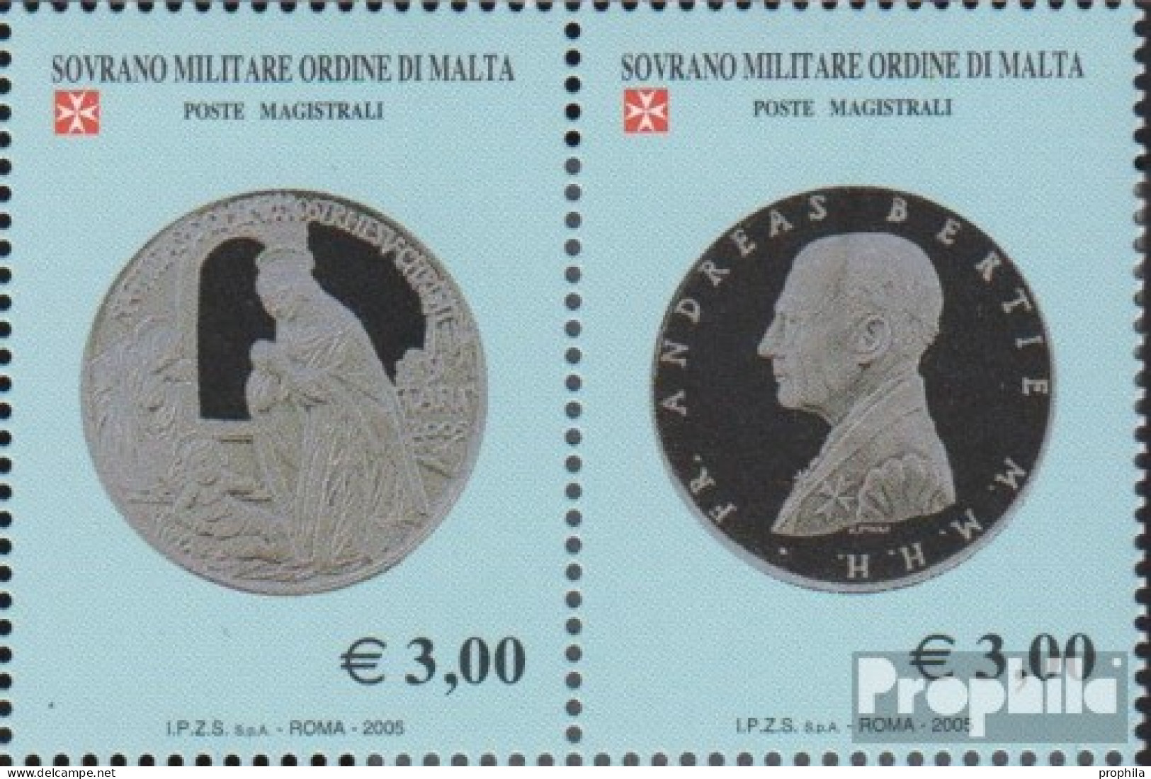 Malteserorden (SMOM) Kat-Nr.: 939-940 Paar (kompl.Ausg.) Postfrisch 2005 Münzen - Malte (Ordre De)
