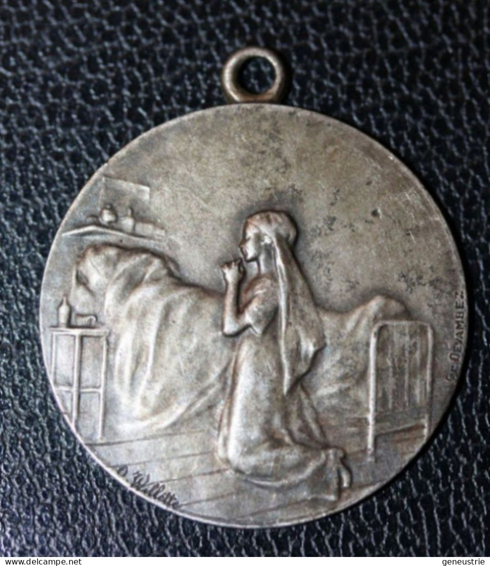 WW1 Médaille Pendentif "Journée De Poilu - Signé Adolphe Willette" WWI - 1914-18