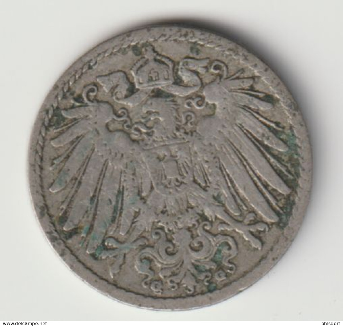 DEUTSCHES REICH 1899 G: 5 Pfennig, KM 11 - 5 Pfennig