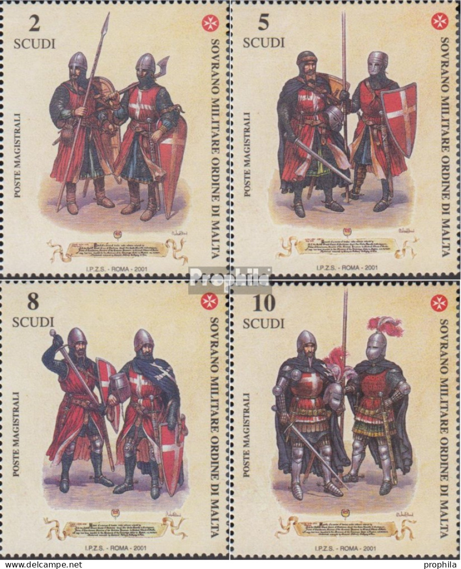 Malteserorden (SMOM) Kat-Nr.: 776-779 (kompl.Ausg.) Postfrisch 2001 Uniformen - Malta (Orden Von)