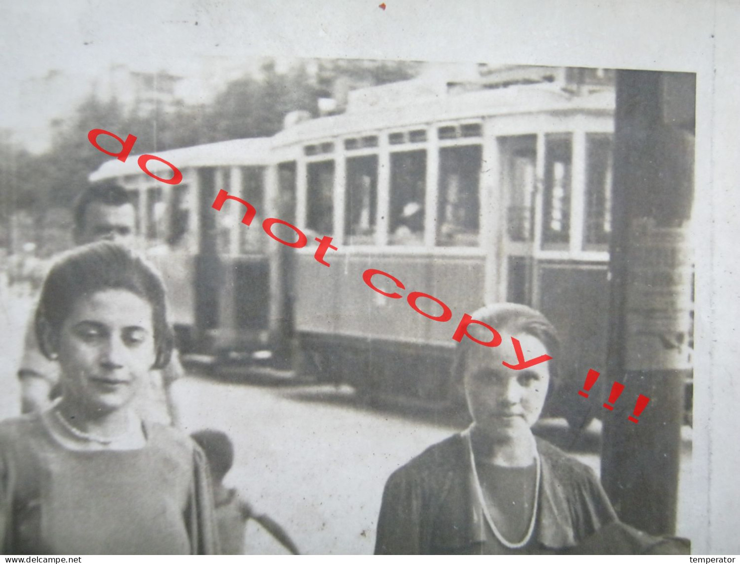 Kingdom Of Yugoslavia / Street Scene, Tram, Tramway ... ( Old Real Photo ) - Tramways