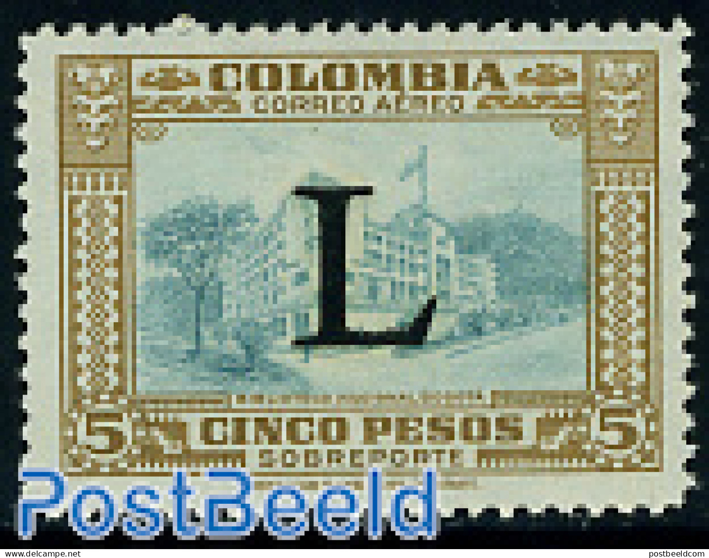 Colombia 1950 Stamp Out Of Set, Mint NH, Art - Libraries - Colombia