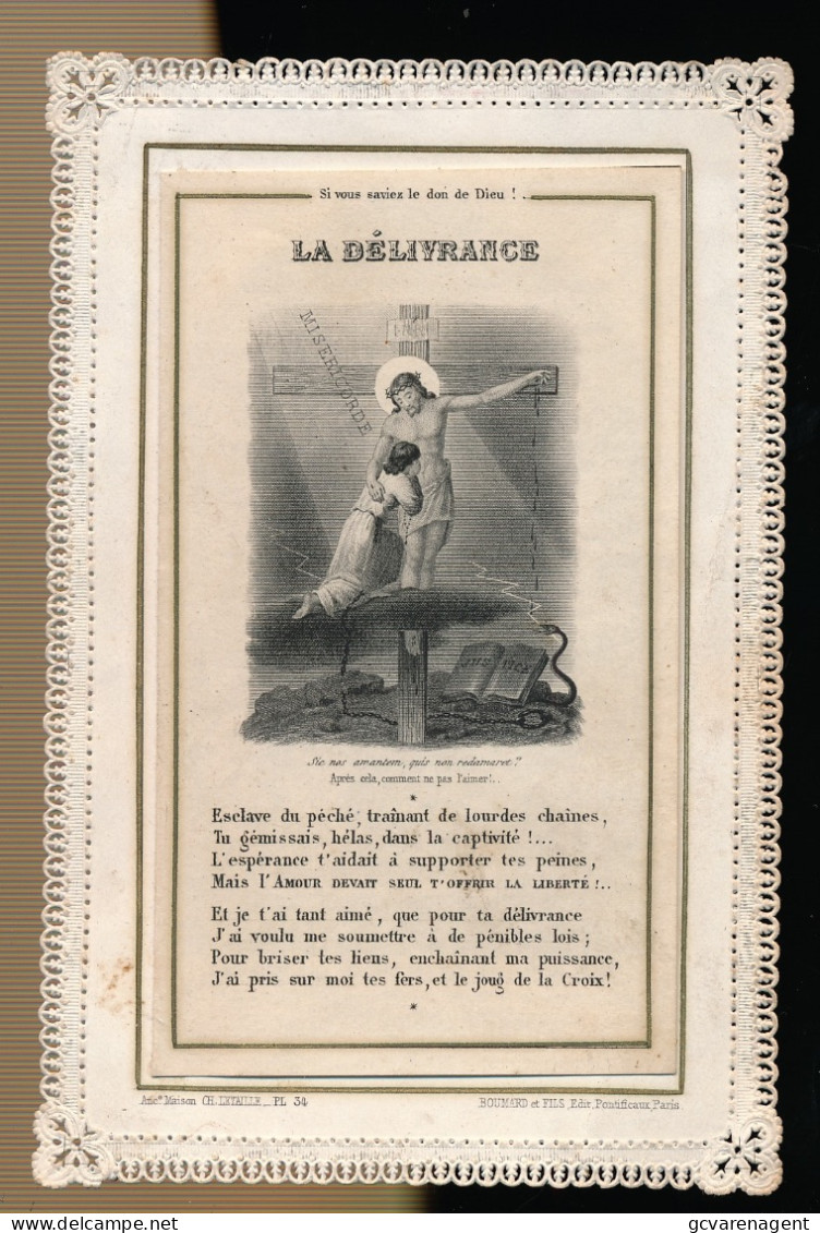 IMAGE PIEUSE   LETAILLE 34   LA DELIVRANCE       3 IMAGES - Imágenes Religiosas