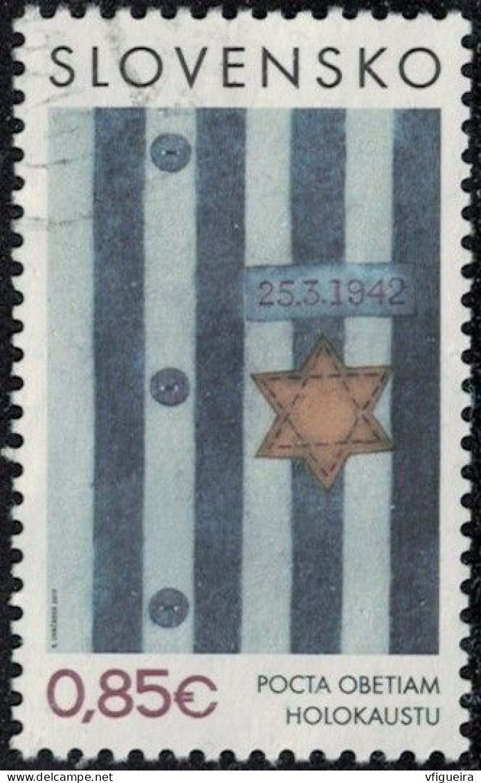 Slovaquie 2017 Oblitéré Used Hommage Aux Victimes De L'Holocauste Y&T SK 713 SU - Used Stamps