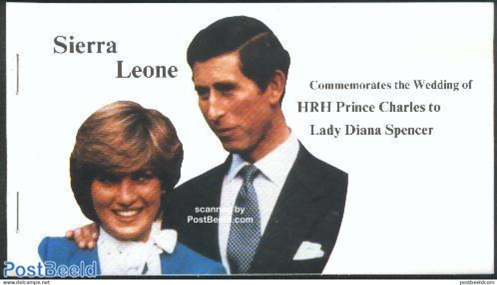 Sierra Leone 1981 Charles & Diana Wedding Booklet, Mint NH, History - Charles & Diana - Kings & Queens (Royalty) - Sta.. - Case Reali