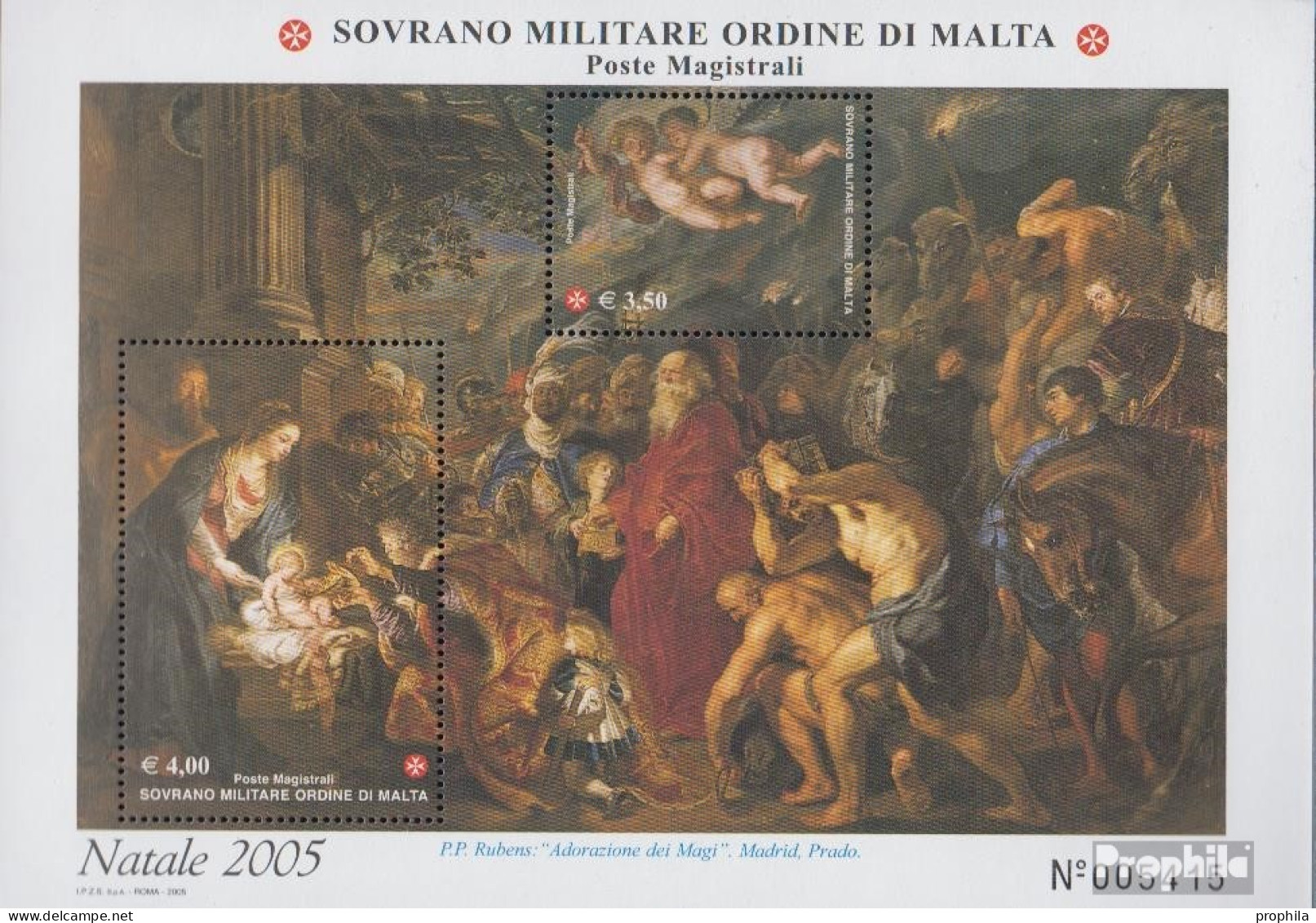 Malteserorden (SMOM) Kat-Nr.: Block74 (kompl.Ausg.) Postfrisch 2005 Weihnachten - Sovrano Militare Ordine Di Malta