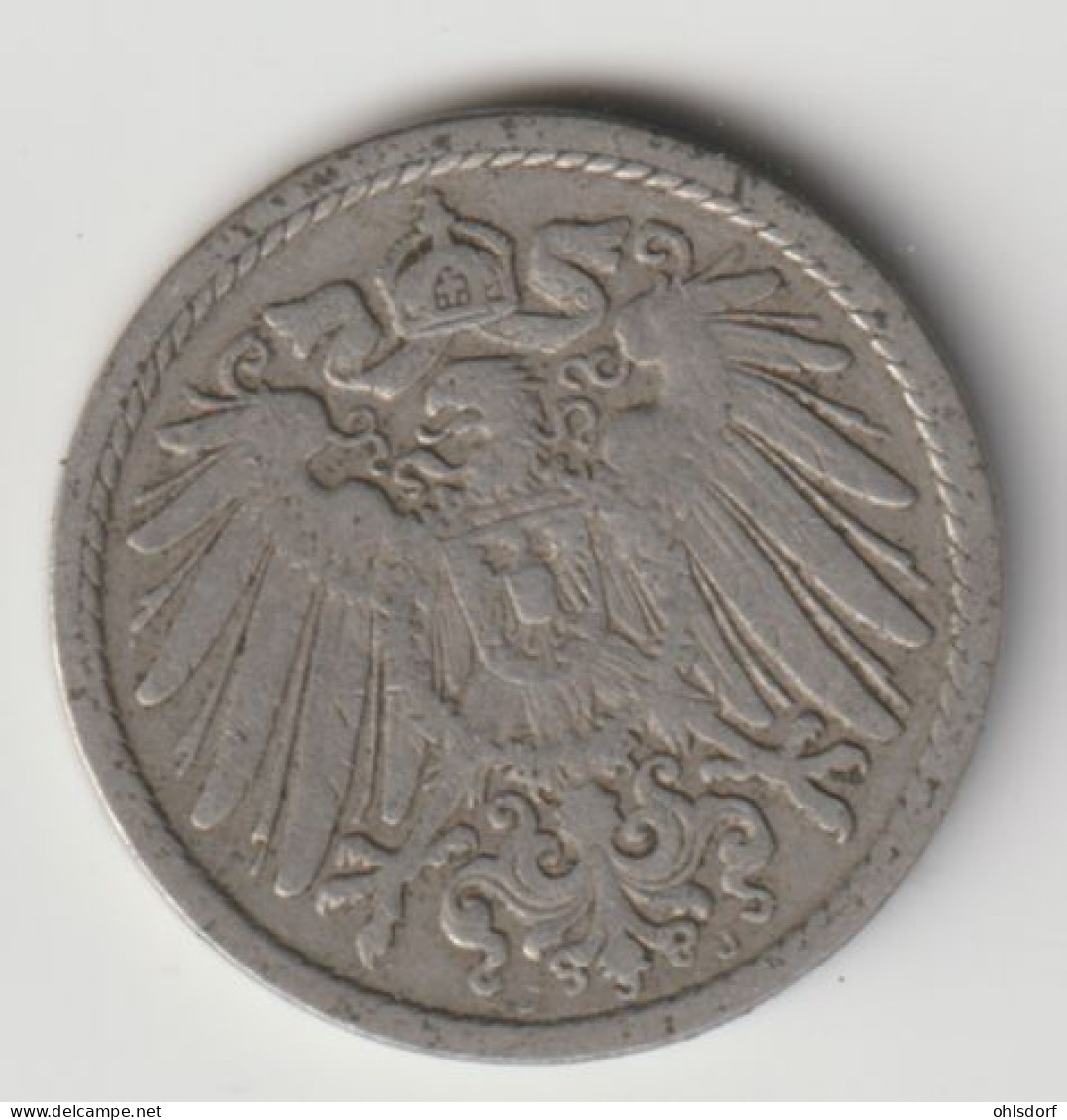 DEUTSCHES REICH 1900 J: 5 Pfennig, KM 11 - 5 Pfennig