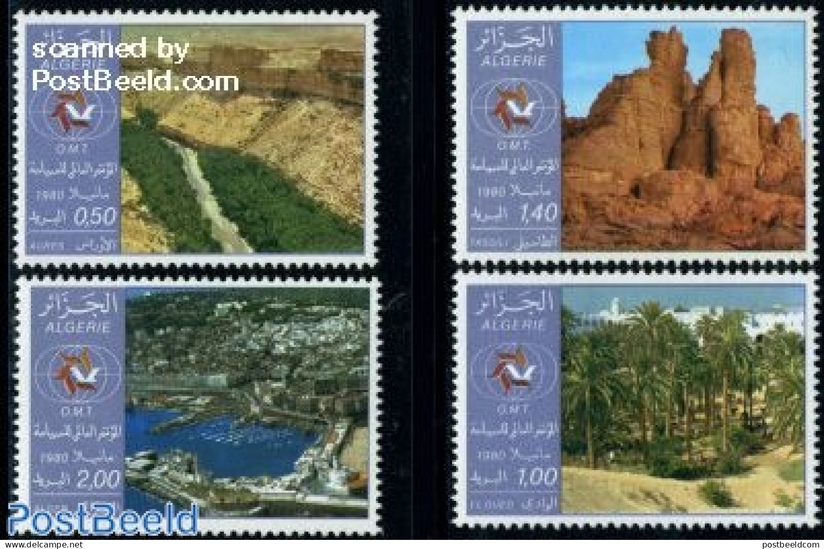 Algeria 1980 Tourism 4v, Mint NH, Various - Lighthouses & Safety At Sea - Tourism - Nuevos