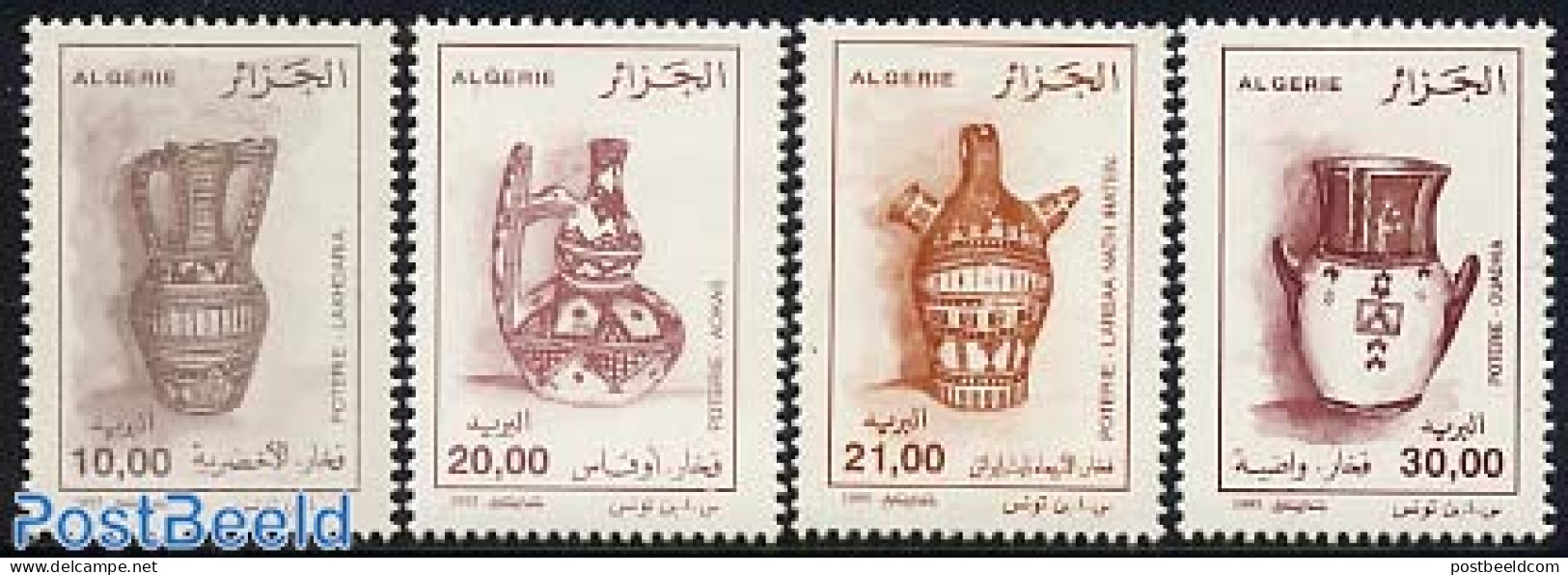 Algeria 1995 Pottery 4v, Mint NH, Art - Art & Antique Objects - Ceramics - Ungebraucht