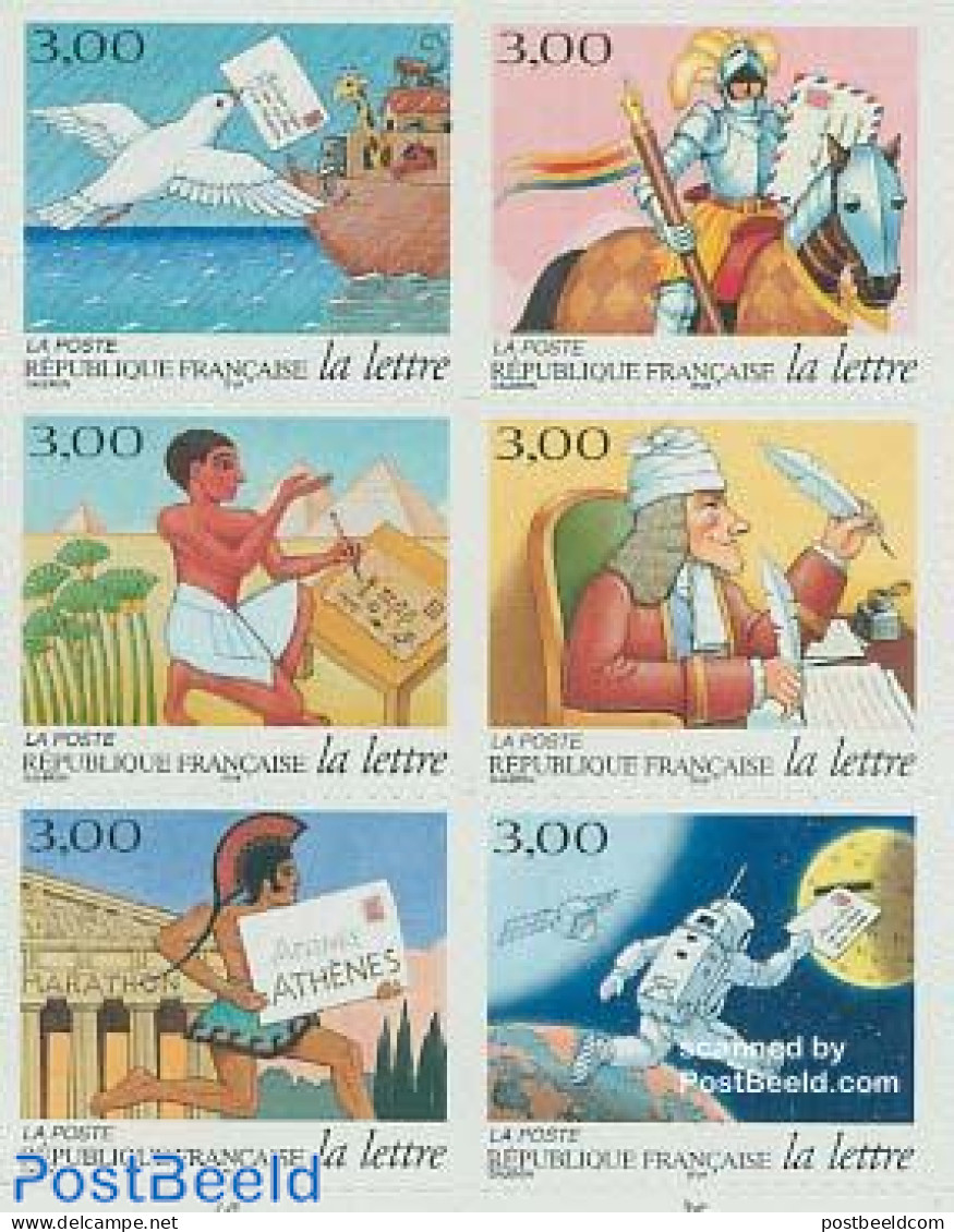 France 1998 Letters In Time 6v S-a, Mint NH, History - Knights - Art - Comics (except Disney) - Ungebraucht