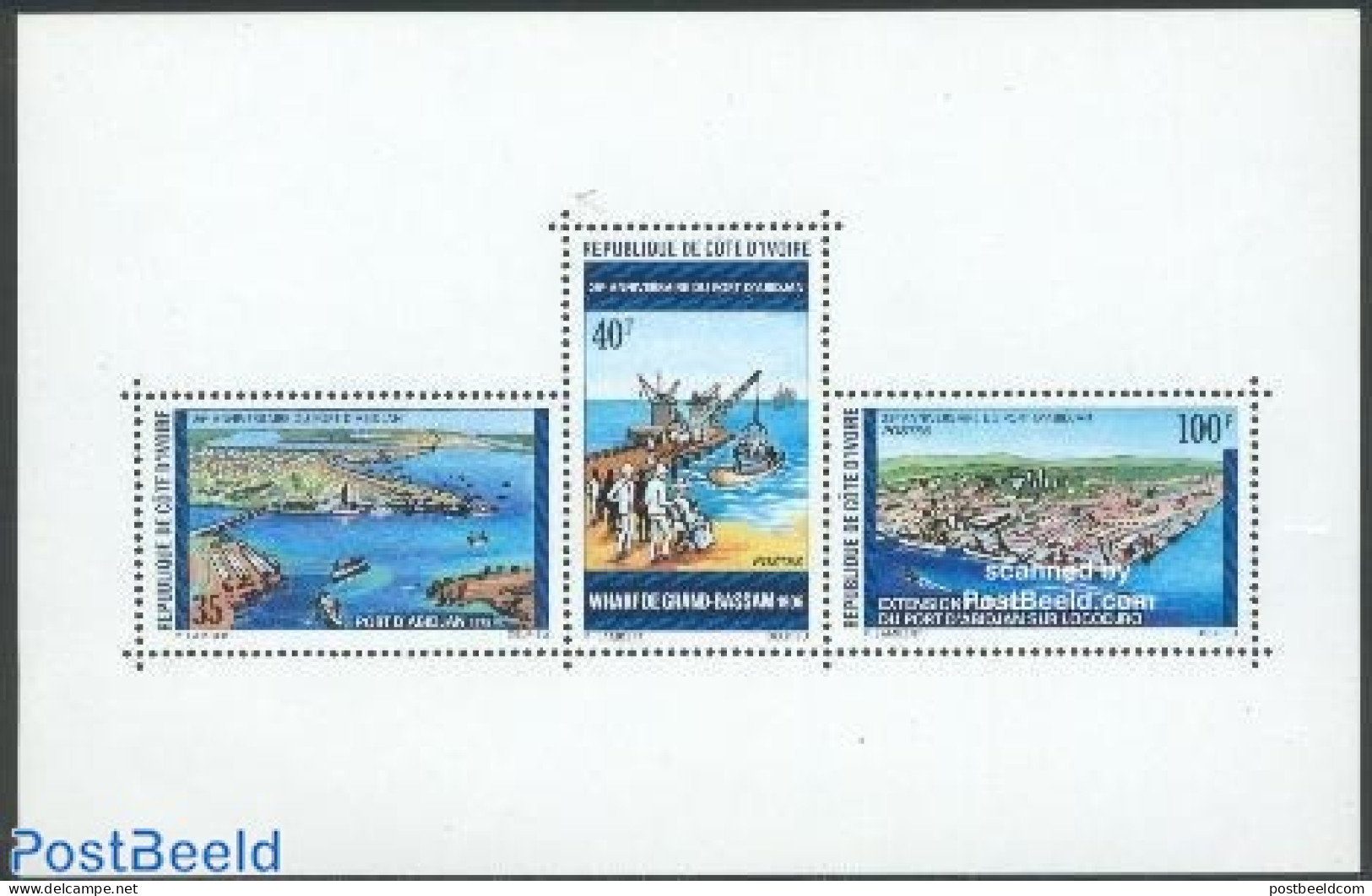 Ivory Coast 1975 Abidjan Harbour 25th Anniversary S/S, Mint NH, Transport - Ships And Boats - Ungebraucht