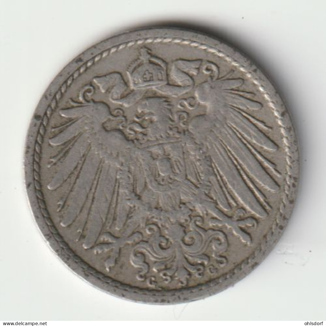 DEUTSCHES REICH 1902 G: 5 Pfennig, KM 11 - 5 Pfennig