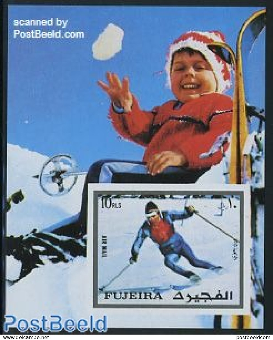 Fujeira 1972 Winter Olympic Games S/s Imperforated, Mint NH, Sport - Olympic Winter Games - Fujeira
