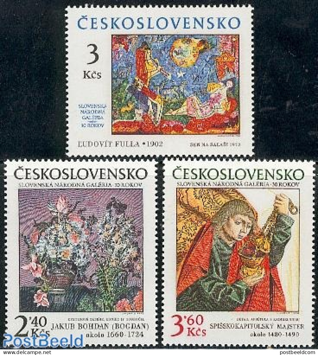 Czechoslovkia 1978 Paintings 3v, Mint NH, Art - Modern Art (1850-present) - Paintings - Sonstige & Ohne Zuordnung