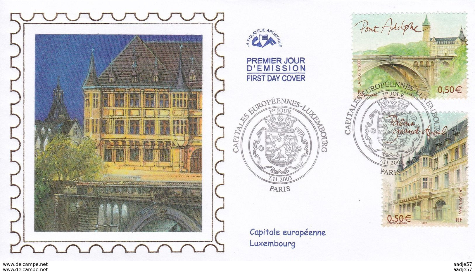 Frankreich France FDC Luxembourg 07.11.2003 - 2000-2009