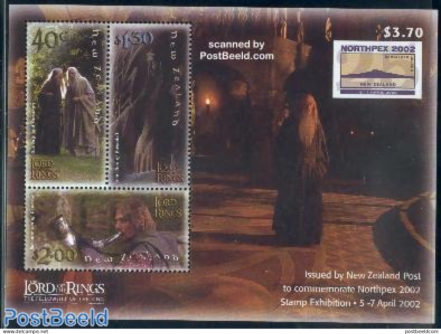 New Zealand 2002 Northpex, Lord Of The Rings S/s, Mint NH, Philately - Art - Authors - Photography - Science Fiction - Nuevos
