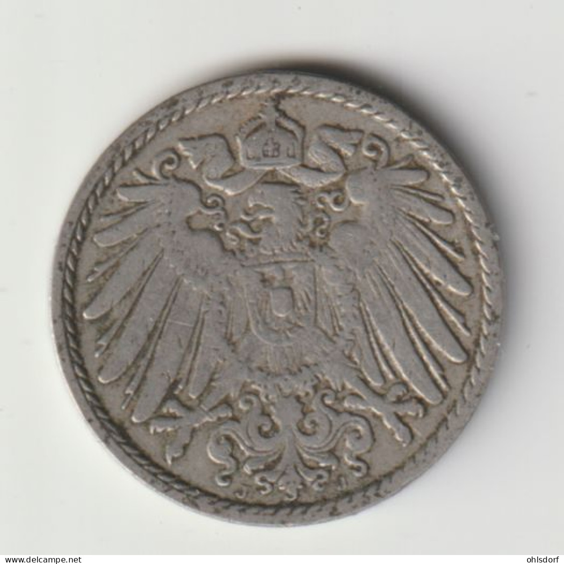 DEUTSCHES REICH 1903 J: 5 Pfennig, KM 11 - 5 Pfennig