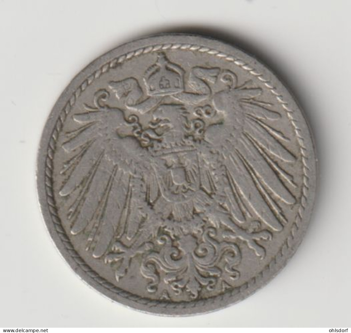 DEUTSCHES REICH 1904 A: 5 Pfennig, KM 11 - 5 Pfennig