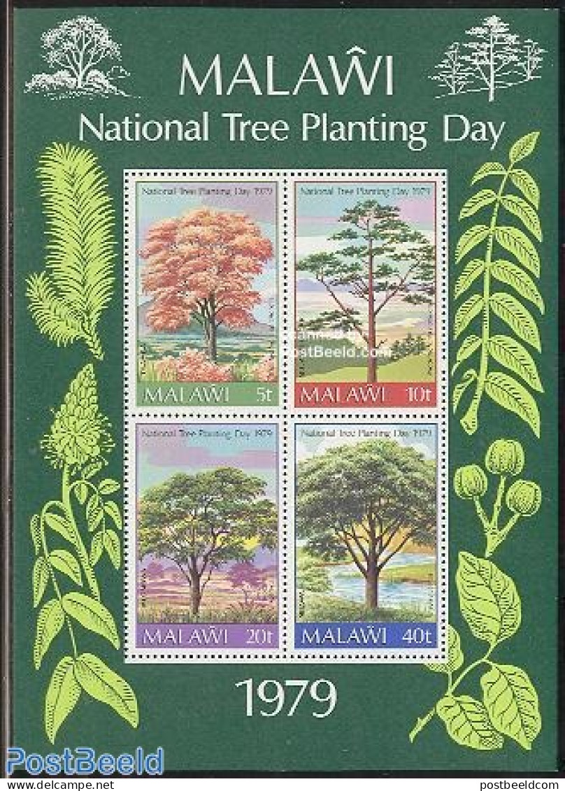 Malawi 1979 Trees S/s, Mint NH, Nature - Trees & Forests - Rotary Club