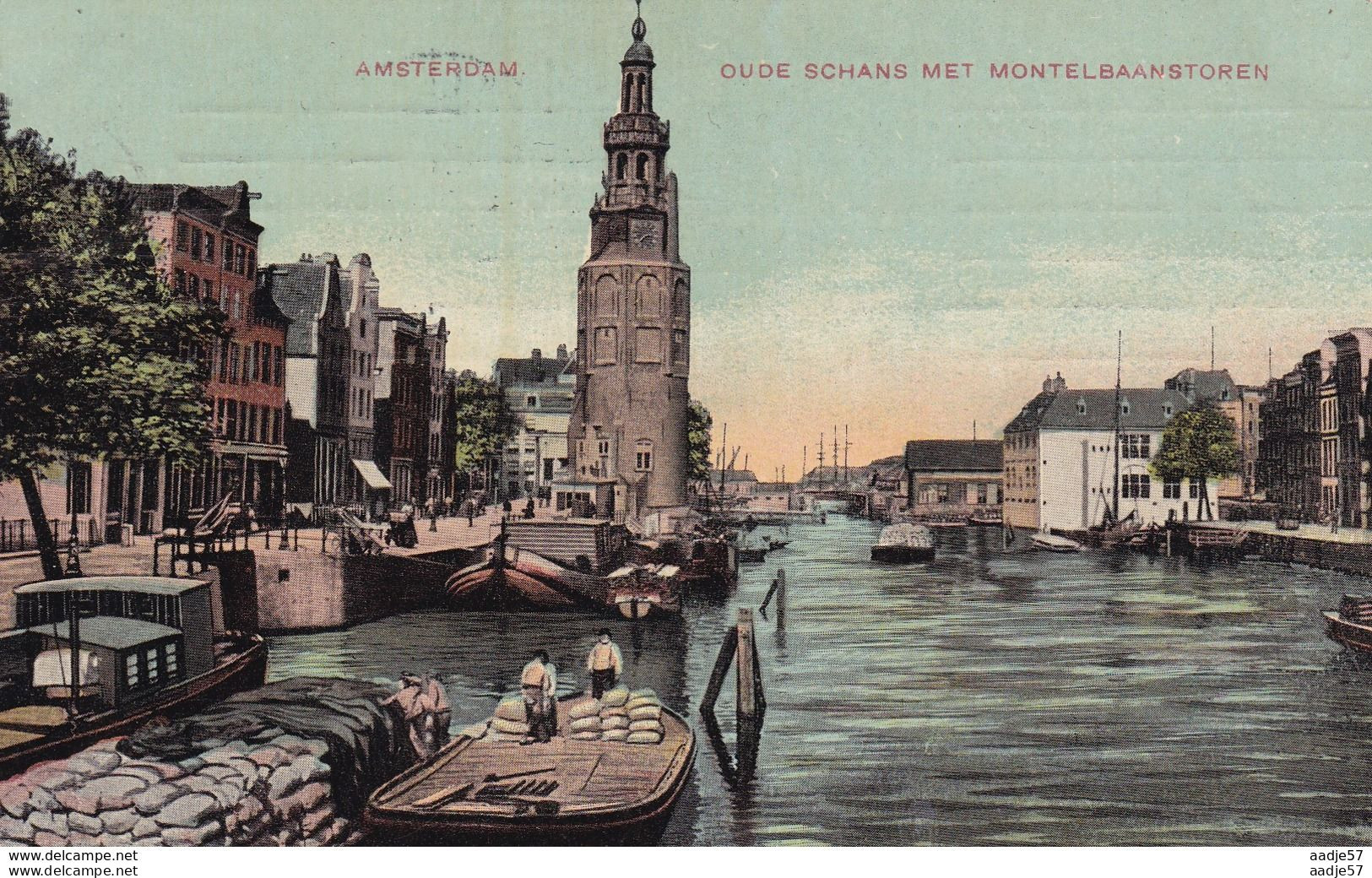 Amsterdam Oude Schans Met Montelbaanstoren 1912 - Amsterdam