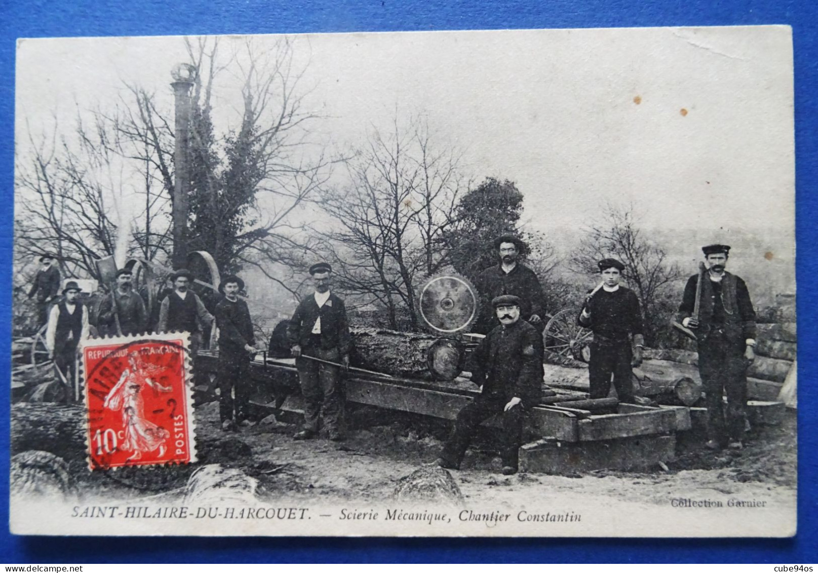 CPA--SAINT-HILAIRE-DU-HARCOUET--   SCIERIE MECANIQUE, CHANTIER CONSTANTIN. - Saint Hilaire Du Harcouet