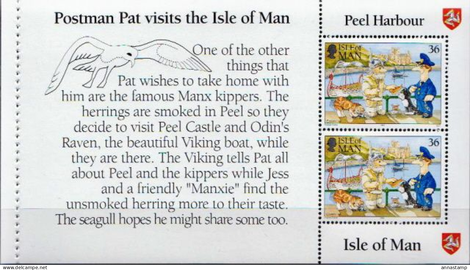 Isle Of Man 8 MNH Booklet Panes - Posta