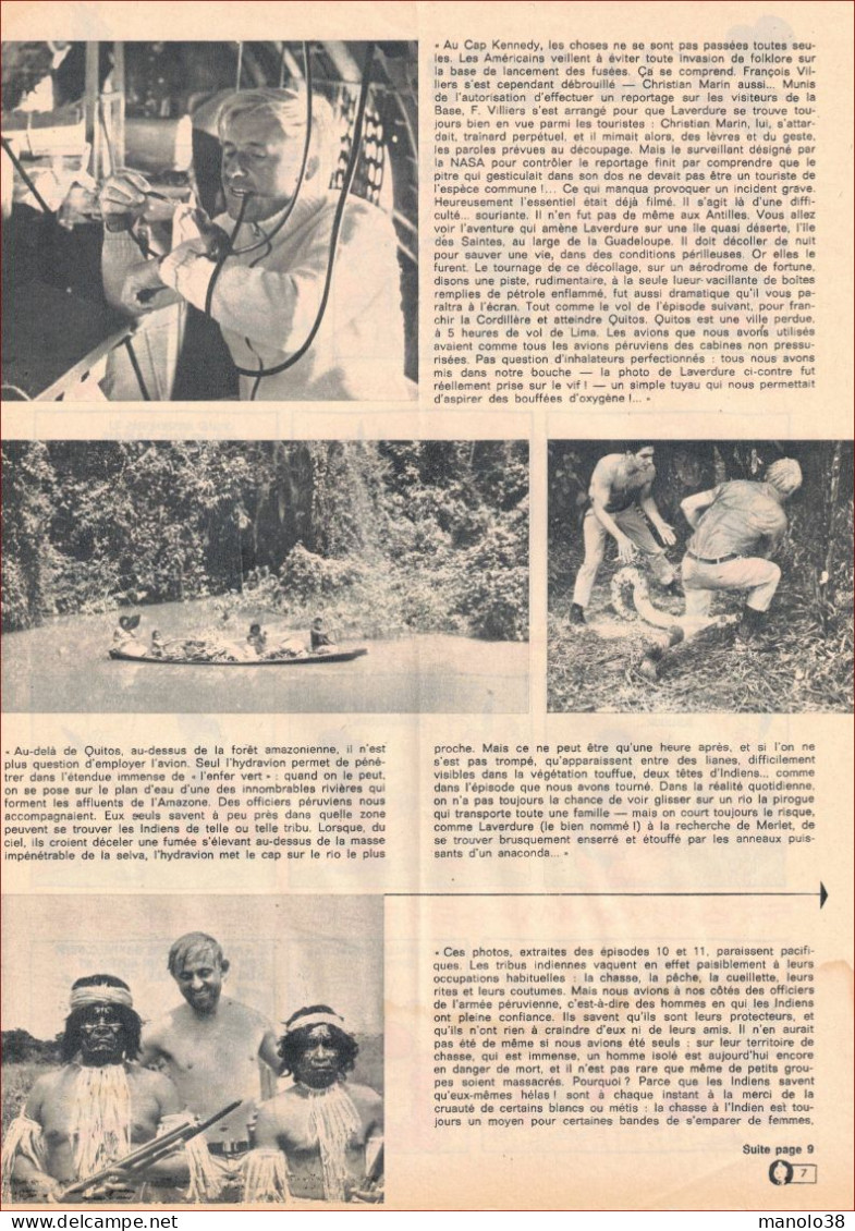 Tanguy Et Laverdure, Les Virtuoses De L'aventure. Aviation. Reportage. Série De Télévision Les Chevaliers Du Ciel. 1970. - Collections