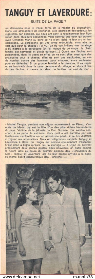 Tanguy Et Laverdure, Les Virtuoses De L'aventure. Aviation. Reportage. Série De Télévision Les Chevaliers Du Ciel. 1970. - Collections