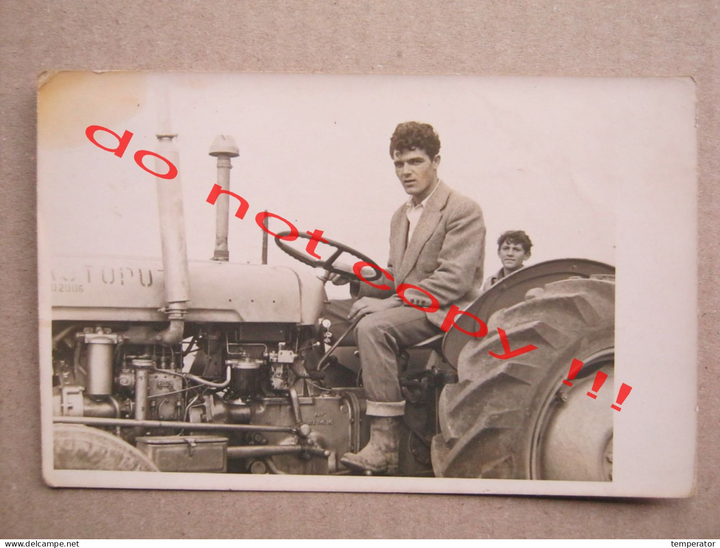 Yugoslavia / Tractor, Working Machine ... ( Old Real Photo ) - Tractores