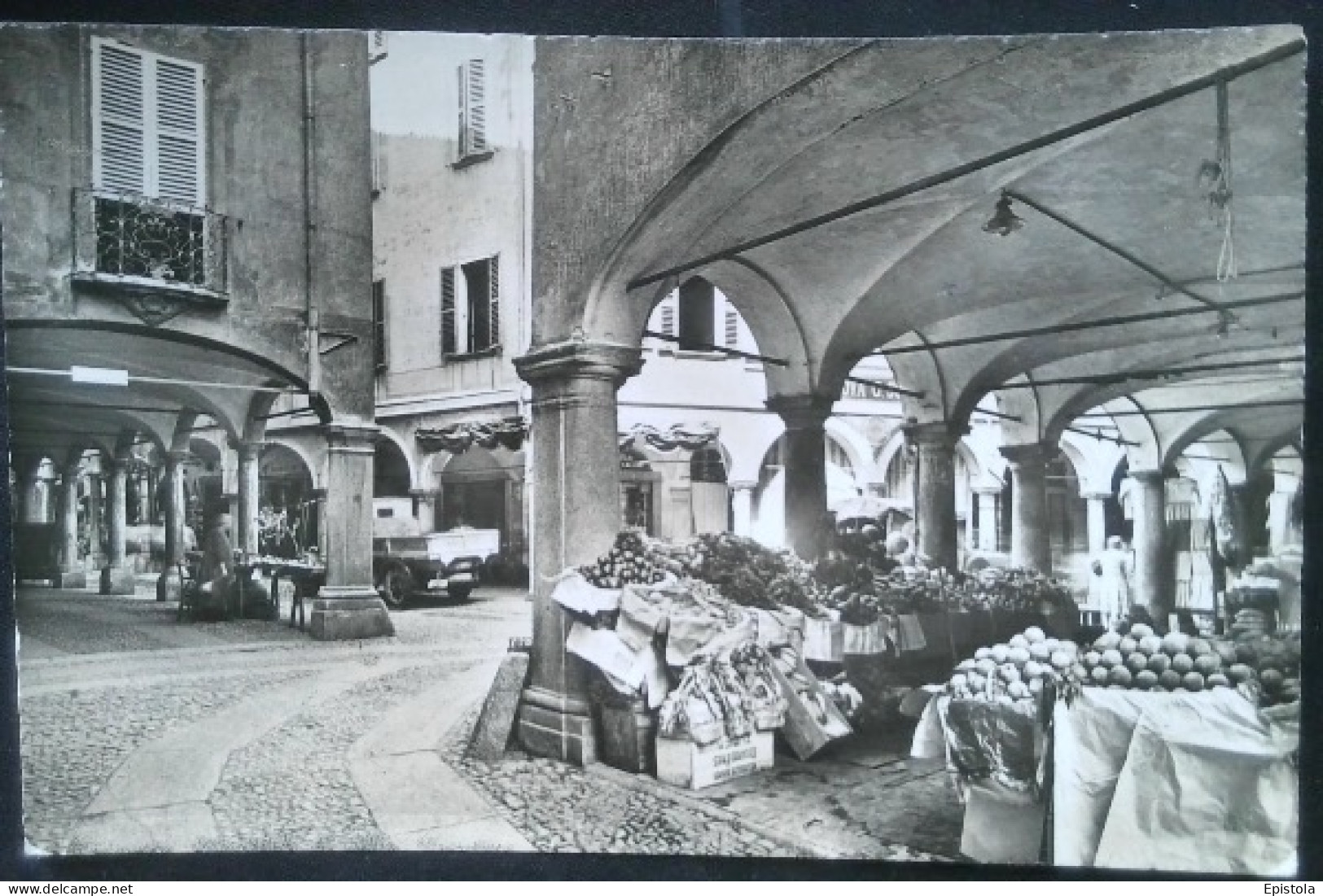 ► Cpsm LUGANO Portici Via Pessina - Jour De Marché - Lugano