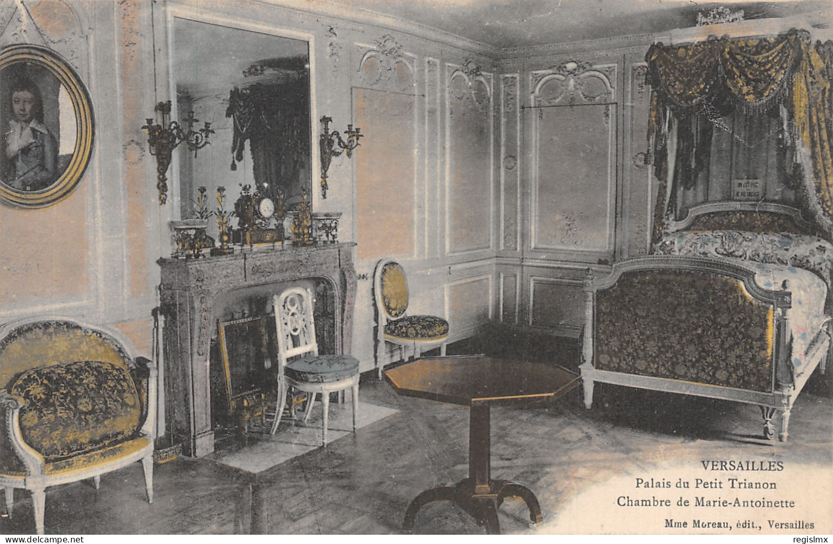78-VERSAILLES PALAIS DU PETIT TRIANON CHAMBRE DE MARIE ANTOINETTE-N°T1115-G/0003 - Versailles (Château)