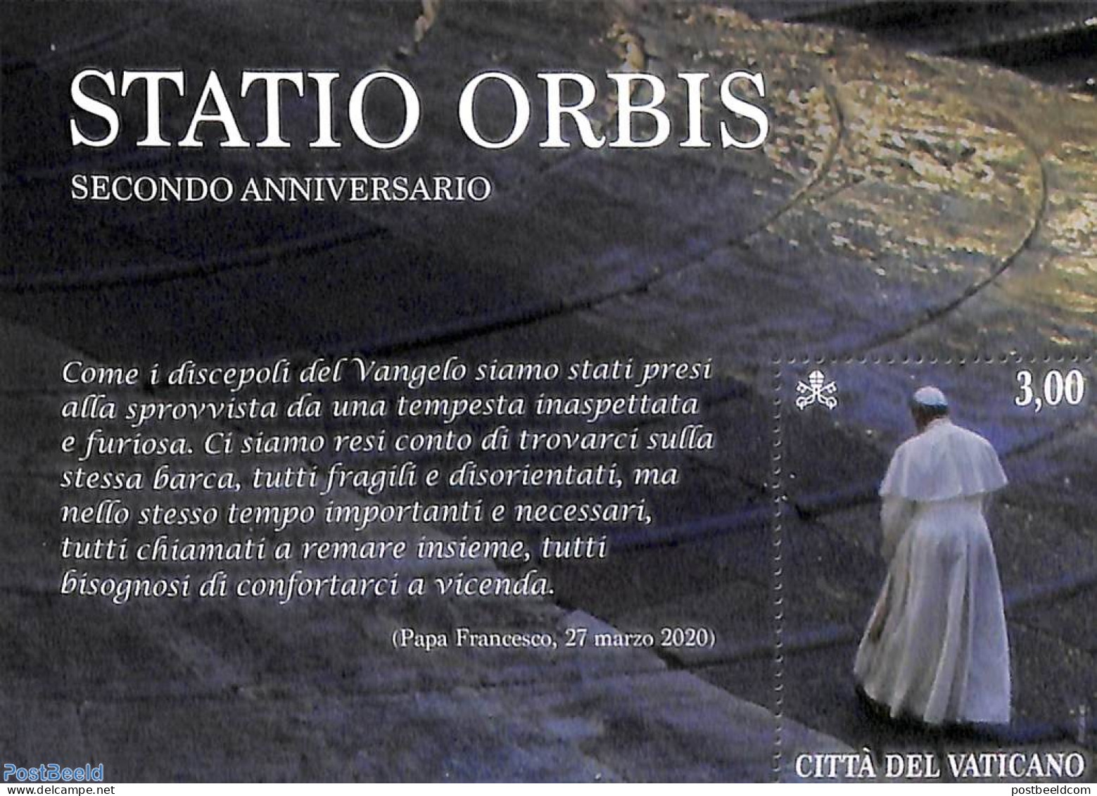 Vatican 2022 Statio Orbis S/s, Mint NH, Religion - Pope - Ungebraucht
