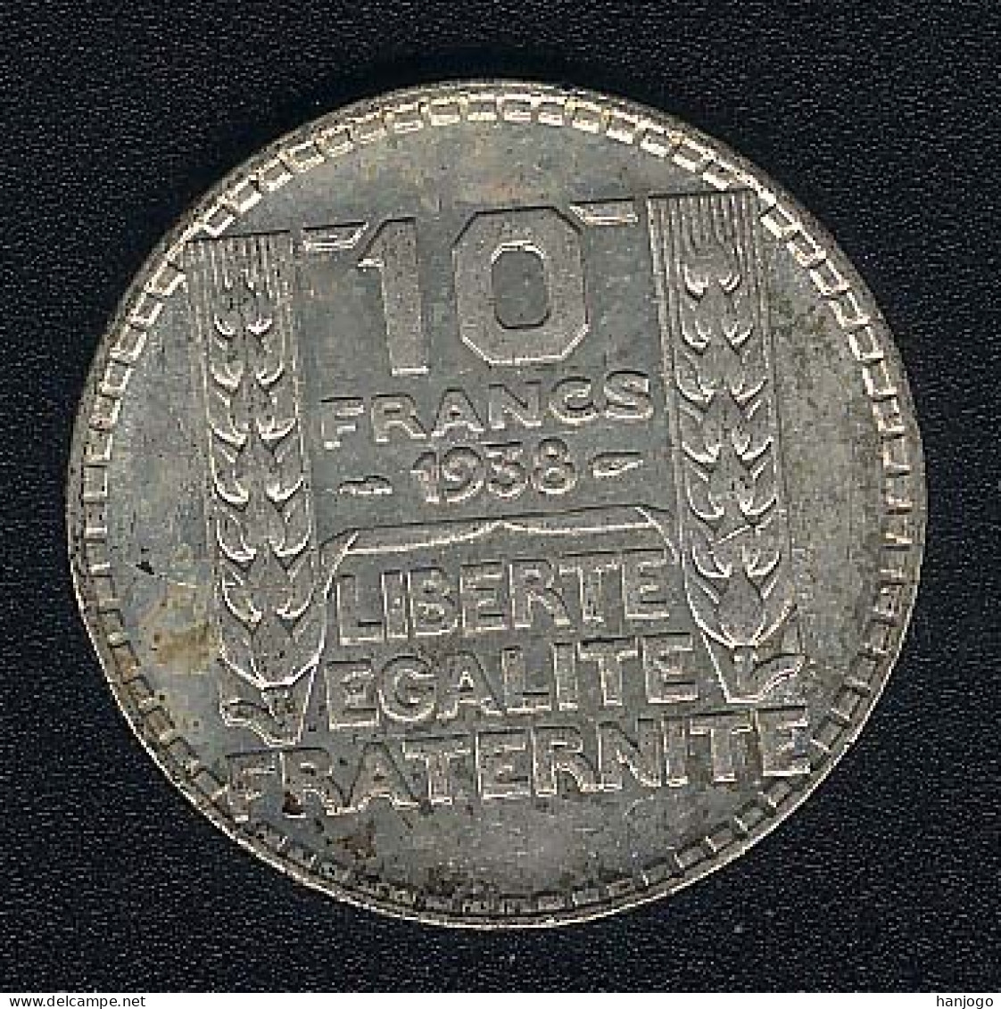 Frankreich, 10 Francs 1938, Silber, XF - 10 Francs