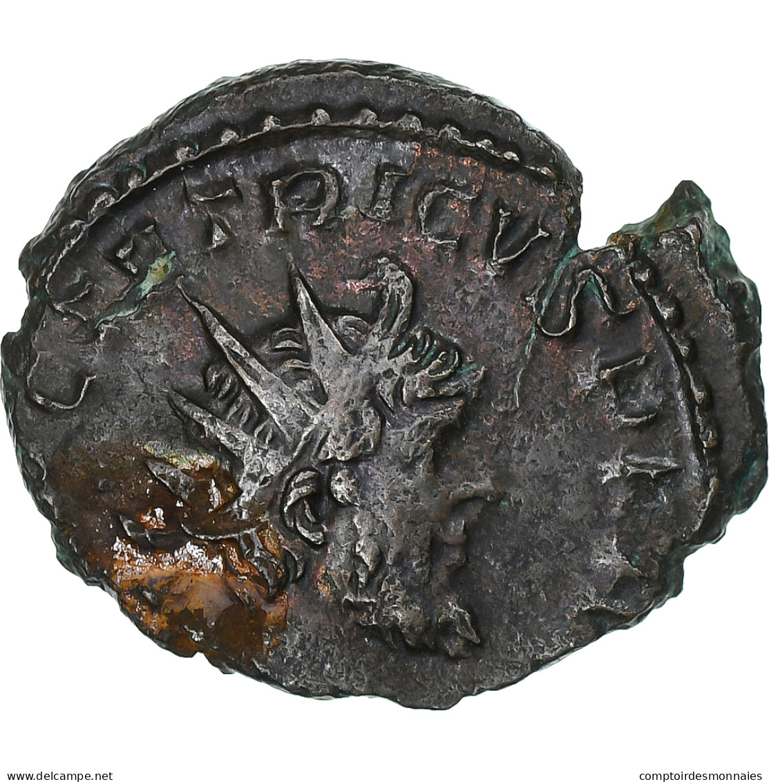 Tetricus I, Antoninien, 271-274, Gaul, Billon, TTB - The Military Crisis (235 AD To 284 AD)