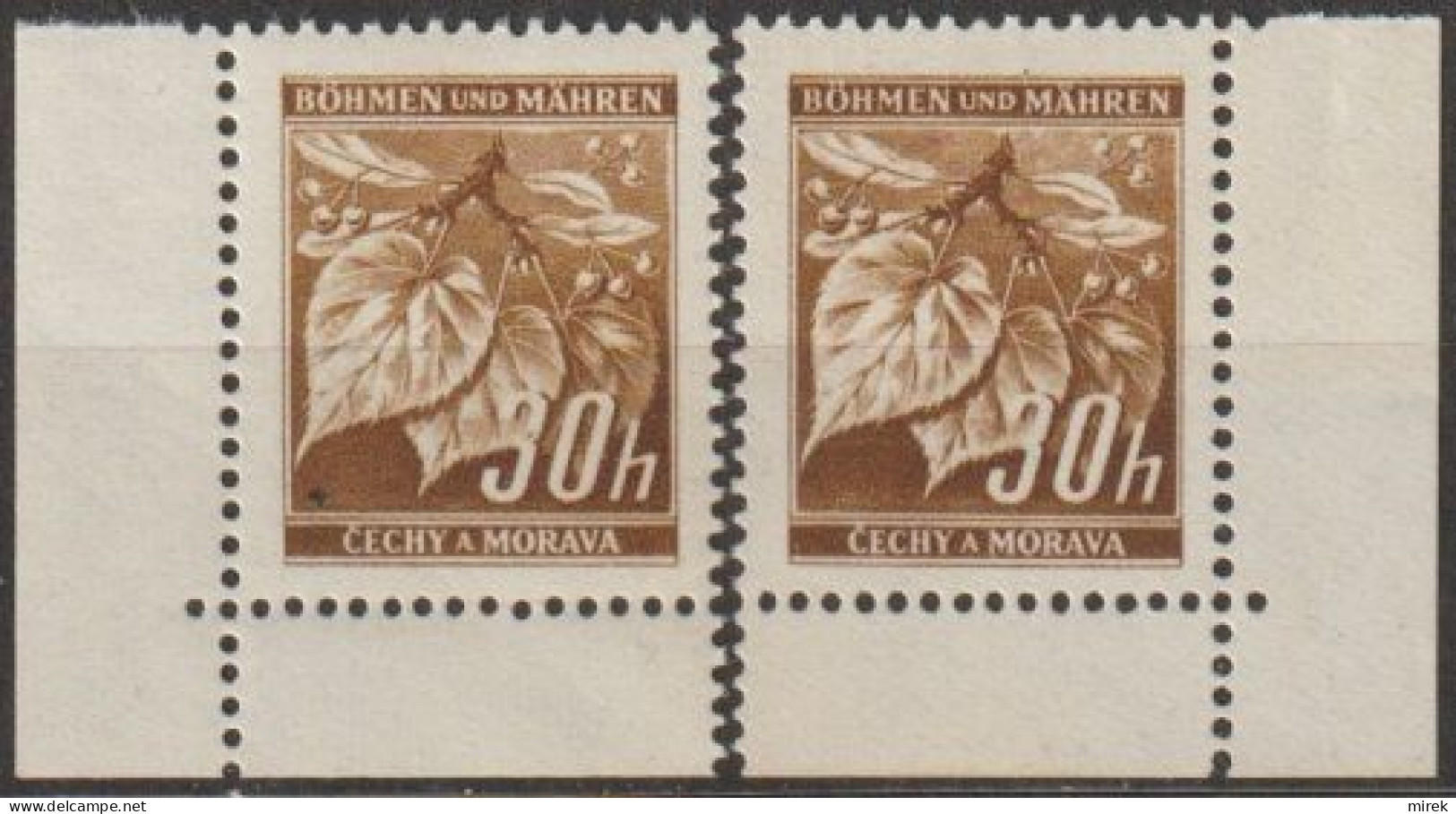 076/ Pof. 25, Corner Stamps - Ungebraucht