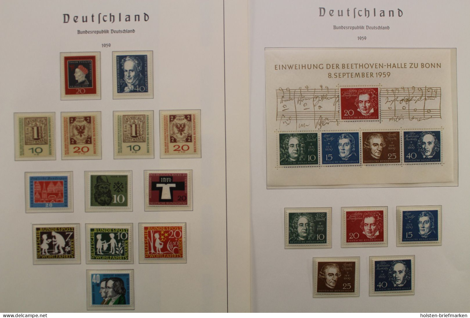 Deutschland 1955-1959, Postfrische Komplette Sammlung - Collezioni