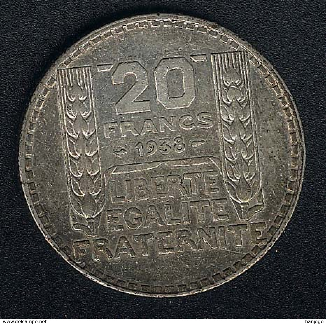 Frankreich, 20 Francs 1938, Silber, XF - 20 Francs