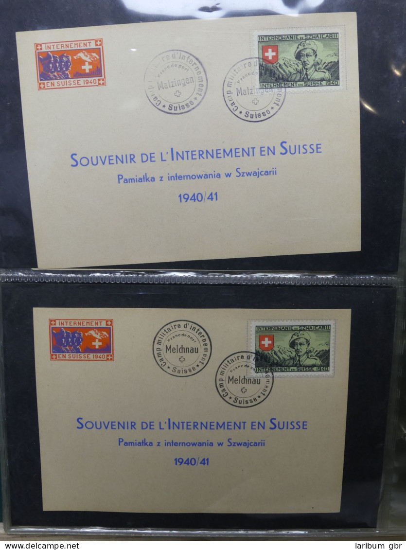 Schweiz Sammlung Militärpost Souvenierkarten Soldaten Militär #LX322