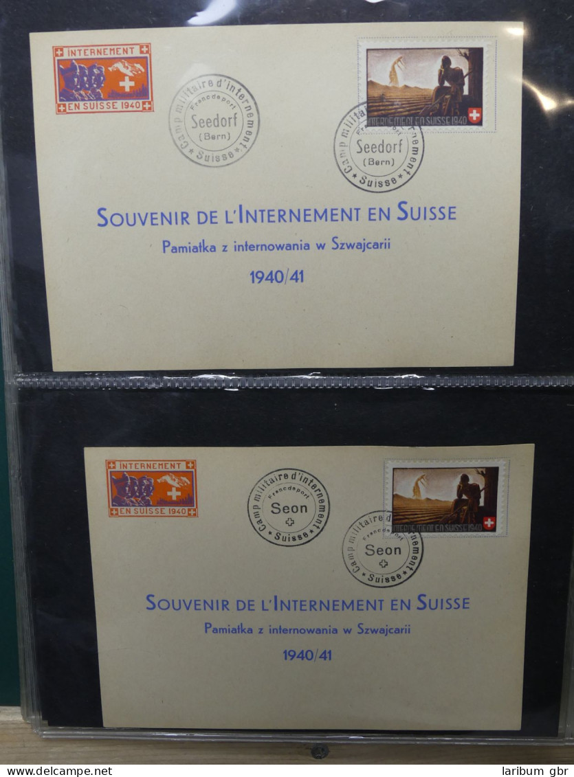 Schweiz Sammlung Militärpost Souvenierkarten Soldaten Militär #LX322