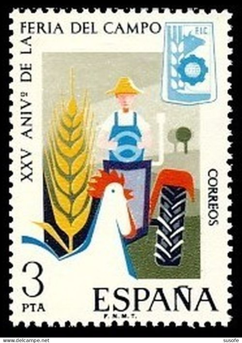 España 1975 Edifil 2263 Sello ** XXV Aniversario De La Feria Del Campo Madrid Michel 2155 Yvert 1906 Spain Stamp Timbre - Nuovi