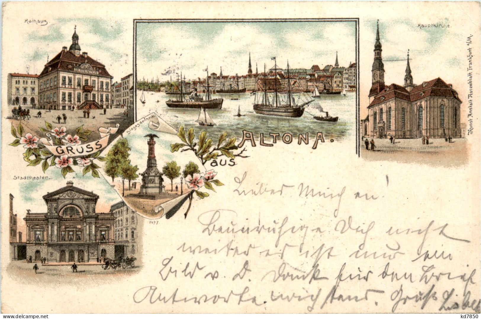 Gruss Aus Altona - Litho - Altona