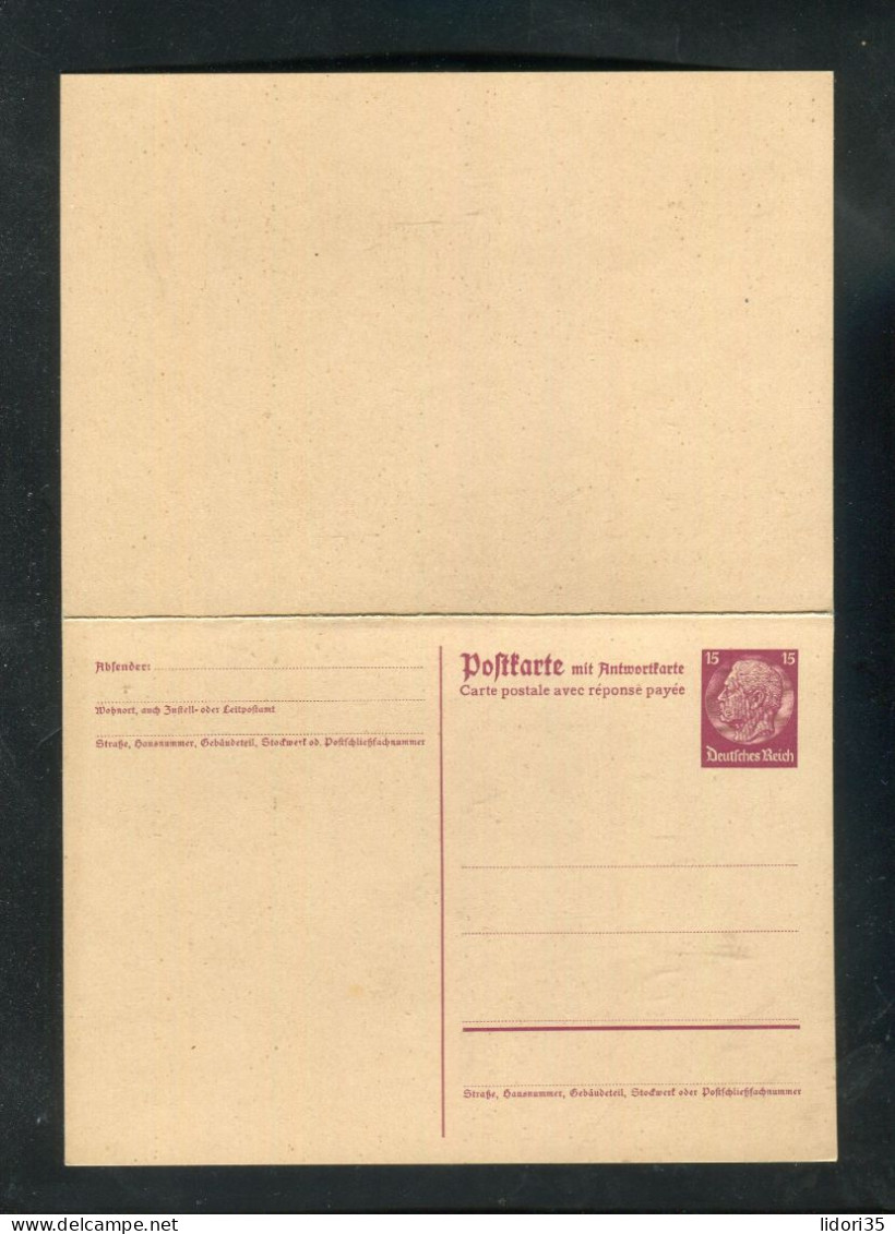 "DEUTSCHES REICH" Postkarte Mit Antwortteil Mi. P 230I ** (L1142) - Postkarten