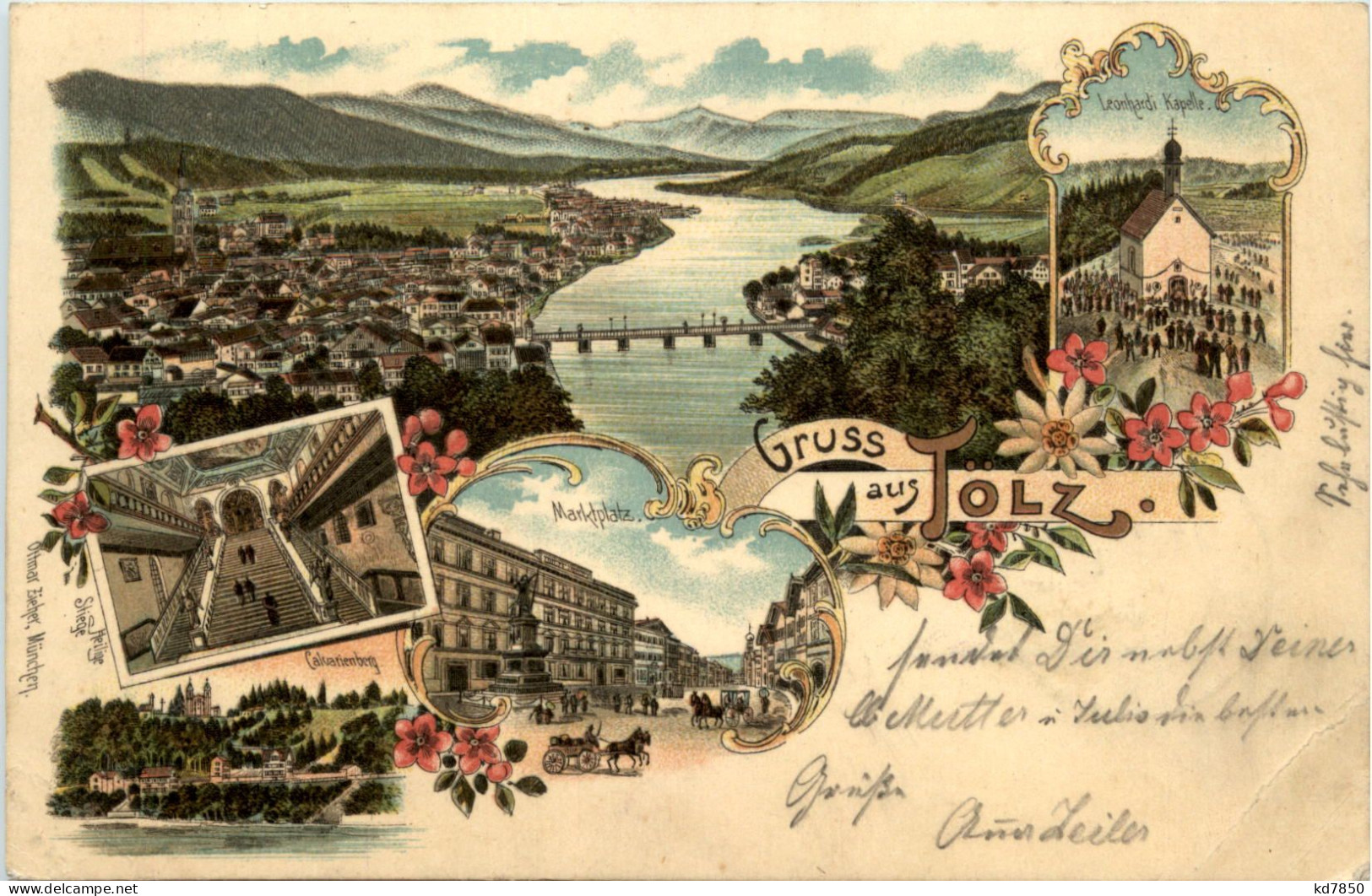 Gruss Aus Tölz - Litho - Bad Toelz