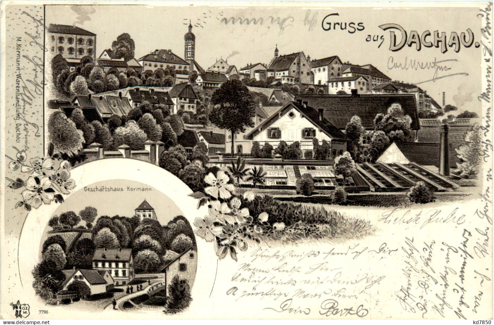 Gruss Aus Dachau - Litho - Dachau